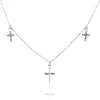 FACCO COLLANA colore Bianco con zirconi Simbolo: CREDO "Gli autentici valori della vita"
