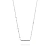 FACCO COLLANA colore Bianco con zirconi Simbolo: LINEA "La Vita della felicit?"