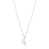 FACCO COLLANA colore Bianco con zirconi Simbolo: LUNA "Il fascino pi? profondo dell?Anima"