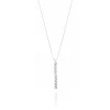 FACCO COLLANA colore Bianco con zirconi Simbolo: LINEA "La Vita della felicit?"