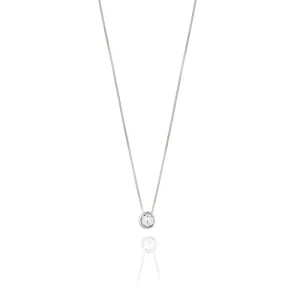 FACCO COLLANA  colore Bianco con zirconi Simbolo:  LUCE "Risplende negli occhi di chi ? felice"