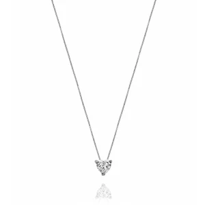 FACCO COLLANA  colore Bianco con zirconi Simbolo:  CUORE "I sentimenti raccontati dall?Anima"