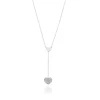 FACCO COLLANA colore Bianco con zirconi Simbolo: CUORE "I sentimenti raccontati dall?Anima"