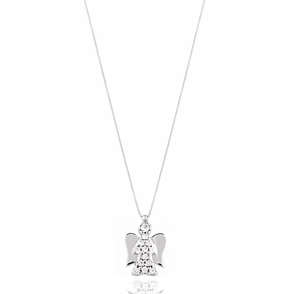 FACCO COLLANA  colore Bianco con zirconi Simbolo:  MAMMA "La gioia pi? grande di sempre"