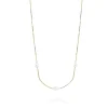 FACCO COLLANA  colore Giallo con Perla Naturale Simbolo:  PERLA "Racchiude la purezza della Natura"