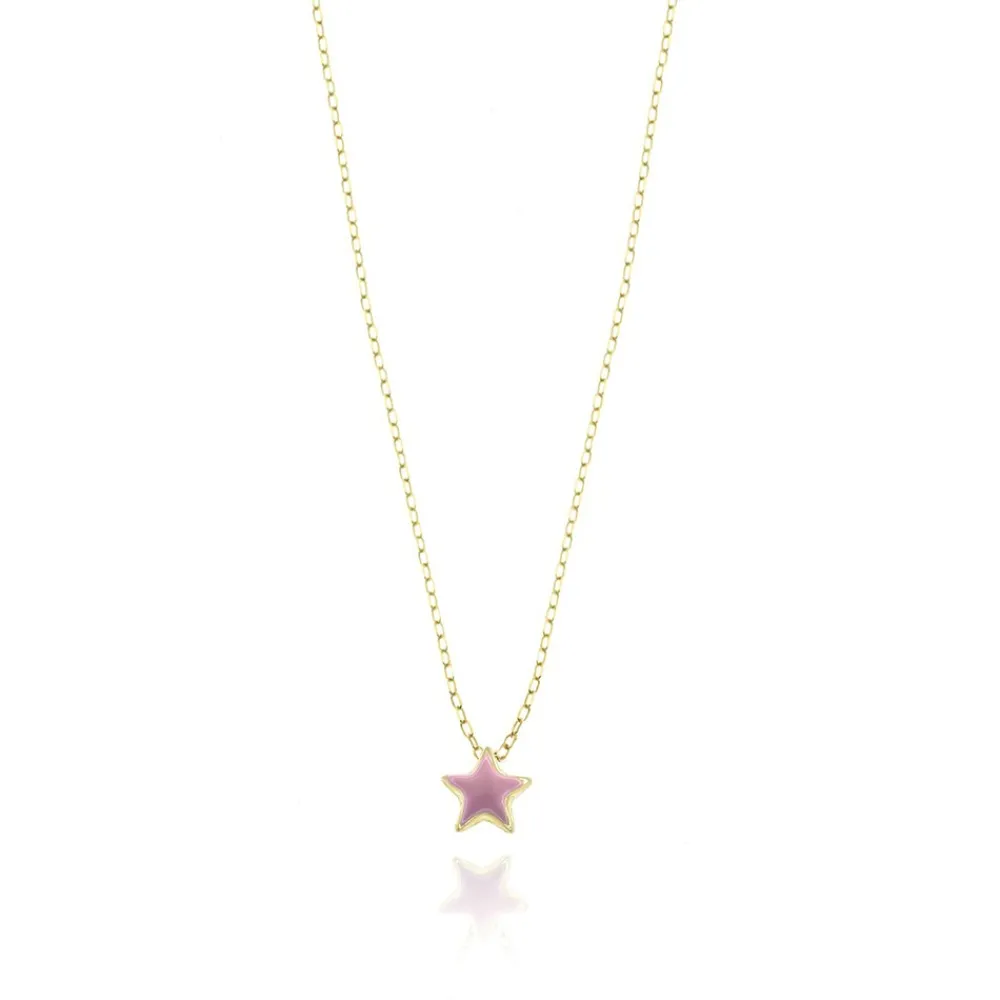 collana_colore_giallo_sma_0-11.webp FACCO COLLANA colore Giallo, smalto dipinto a mano da Maestri Orafi,?brevettato?e anallergico. Simbolo: STELLA "La gioia radiante della Vita"