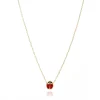 FACCO COLLANA colore Giallo, smalto dipinto a mano da Maestri Orafi,?brevettato?e anallergico. Simbolo: COCCINELLA "La fortuna arriva inaspettata"