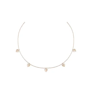 SALVINI Collana con cuori in oro rosa e diamante ref. 20087162
