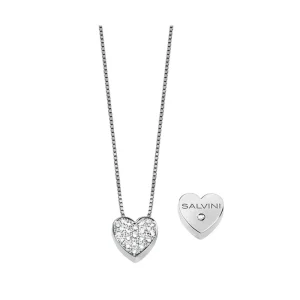 SALVINI Collana cuore in oro bianco con diamanti ref. 20067543