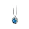 DONNA ORO COLLANA IN ORO BIANCO ZAFFIRO E DIAMANTI ref. DHPZ7204.004