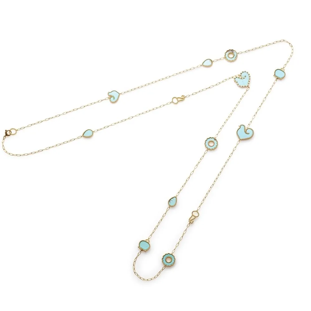 collana_lunga_cm__in_oro__0.webp CHANTECLER Collana lunga cm 115 in oro giallo, Turchese e Diamanti