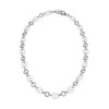 CHANTECLER Collana maglia marina in argento e smalto bianco ref. 40760