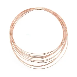 PESAVENTO Collana multifilo in argento rosa ref. WDNAG034