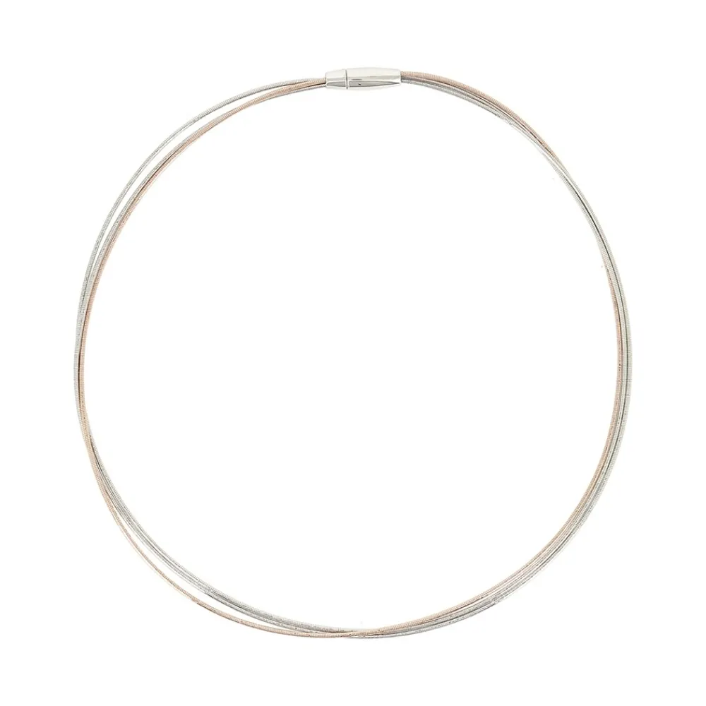 collana_multifilo_pesaven_0-2.webp PESAVENTO Collana multifilo in argento rodio-rosa ref. WDNAG467