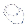 CHANTECLER COLLANA PICCOLO IN ORO ROSA E SMALTO BLU - PAILLETTES ref. 38894