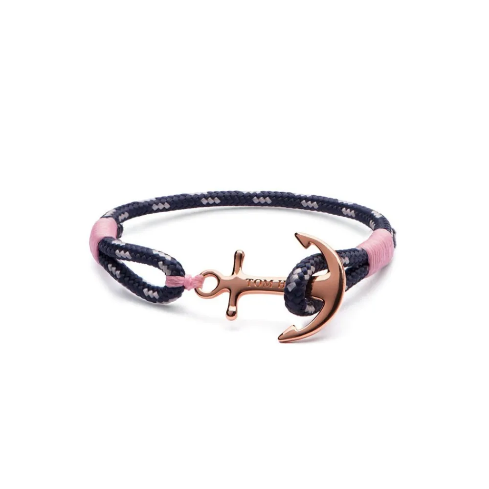 cordino_blurosa_ancora_ot_0-1.webp TOM HOPE cordino blu/rosa, ancora ottone placcata oro rosa
