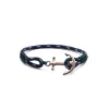 TOM HOPE cordino blu/verde, ancora ottone
