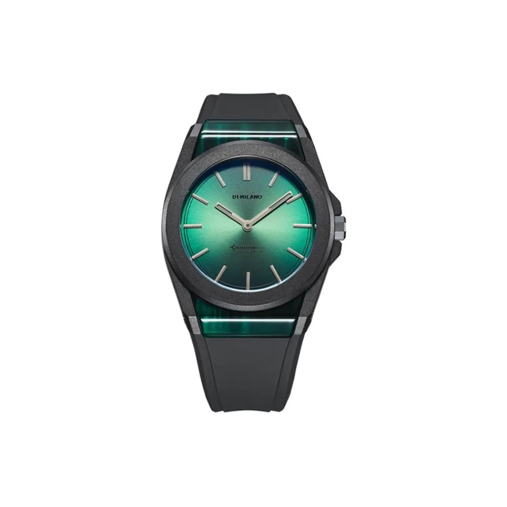 d_milano_carbonlite_green_0.webp D1 MILANO CARBONLITE GREEN ref. D1-CLRJ05 nylon carbonio policarbonato acciaio inossidabile canna di fucile sunray verde Miyota