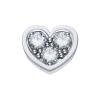 DONNA ORO ELEMENTO CUORE ORO BIANCO E DIAMANTI