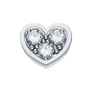 DONNA ORO ELEMENTO CUORE  ORO BIANCO E DIAMANTI