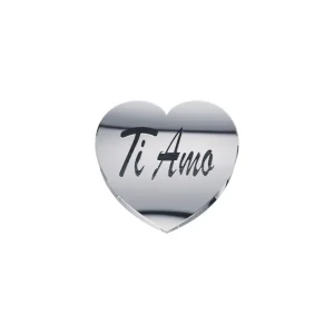 DONNA ORO ELEMENTO CUORE ORO BIANCO TI AMO