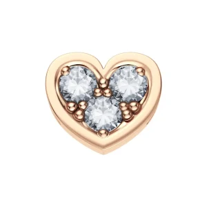 DONNA ORO ELEMENTO CUORE  ORO ROSA E DIAMANTI
