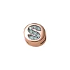 DONNA ORO ELEMENTO LETTERA S TONDA IN ORO ROSA E DIAMANTI ref. DCHF8119S.002