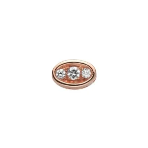 DONNA ORO ELEMENTO OVALE IN ORO ROSA E DIAMANTI ref. DCHF8566.004