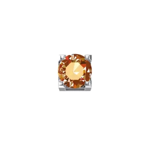 DONNA ORO ELEMENTO GRIFFE IN ORO BIANCO E TOPAZIO MADEIRA - ELEMENTS ref. DCHY9321