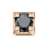 DONNA ORO ELEMENTO GRIFFE ORO ROSA CON DIAMANTE NERO