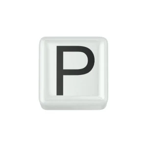 DONNA ORO ELEMENTO LETTERA  IN CERAMICA BIANCA