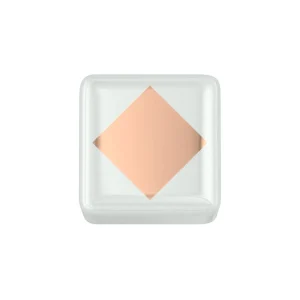 DONNA ORO ELEMENTO ROMBO  CERAMICA BIANCA