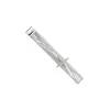 MONTBLANC FERMACRAVATTA RETTANGOLARE IN ACCIAIO PREGIATO CON AEROPLANO INCISO - MEISTERSTÜCK ref. 123797