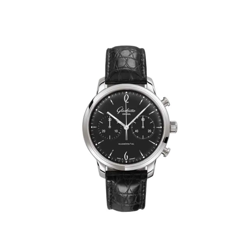 glashtte_sixties_chronogr_0.webp GLASHUTTE GLASHÜTTE Sixties Chronograph ref. 1-39-34-02-22-04 rétro elegante minimalista raffinato