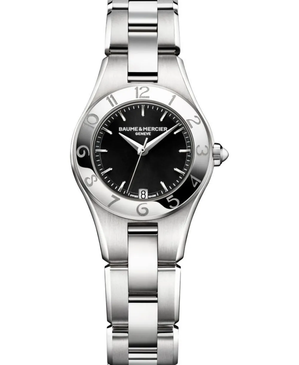 linea_orologio_al_quarzo__0.webp BAUME-MERCIER Linea, orologio al quarzo in acciaioDonna, forma rotonda, 27 mm, cinturino intercambiabile