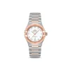 OMEGA CONSTELLATION CO‑AXIAL MASTER CHRONOMETER 29 MM 131.20.29.20.55.001 13120292055001 oro Sedna acciaio inossidabile madreperla romani indici diamanti cronometro