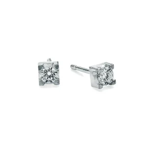 DONNA ORO ORECCHINI IN ORO BIANCO E DIAMANTI ref. DHOL7174.004