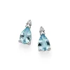 DONNA ORO ORECCHINI ORO BIANCO ACQUAMARINADIAMANTI DHOA7187.004