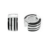 MONTBLANC ORECCHINI ARGENTO E ONICE NERO STAR ref. 36271