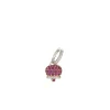 CHANTECLER Orecchino campanella medio in oro diamanti e rubini ref. 26891