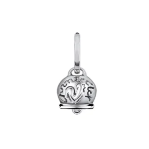 CHANTECLER Orecchino campanella medio in oro bianco e diamanti ref. 18266