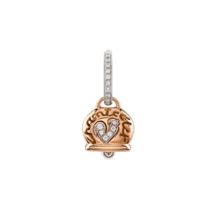CHANTECLER Orecchino campanella medio in oro rosa e diamanti ref. 26867