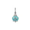 CHANTECLER Orecchino campanella micro in argento e smalto azzurro ref. 38083