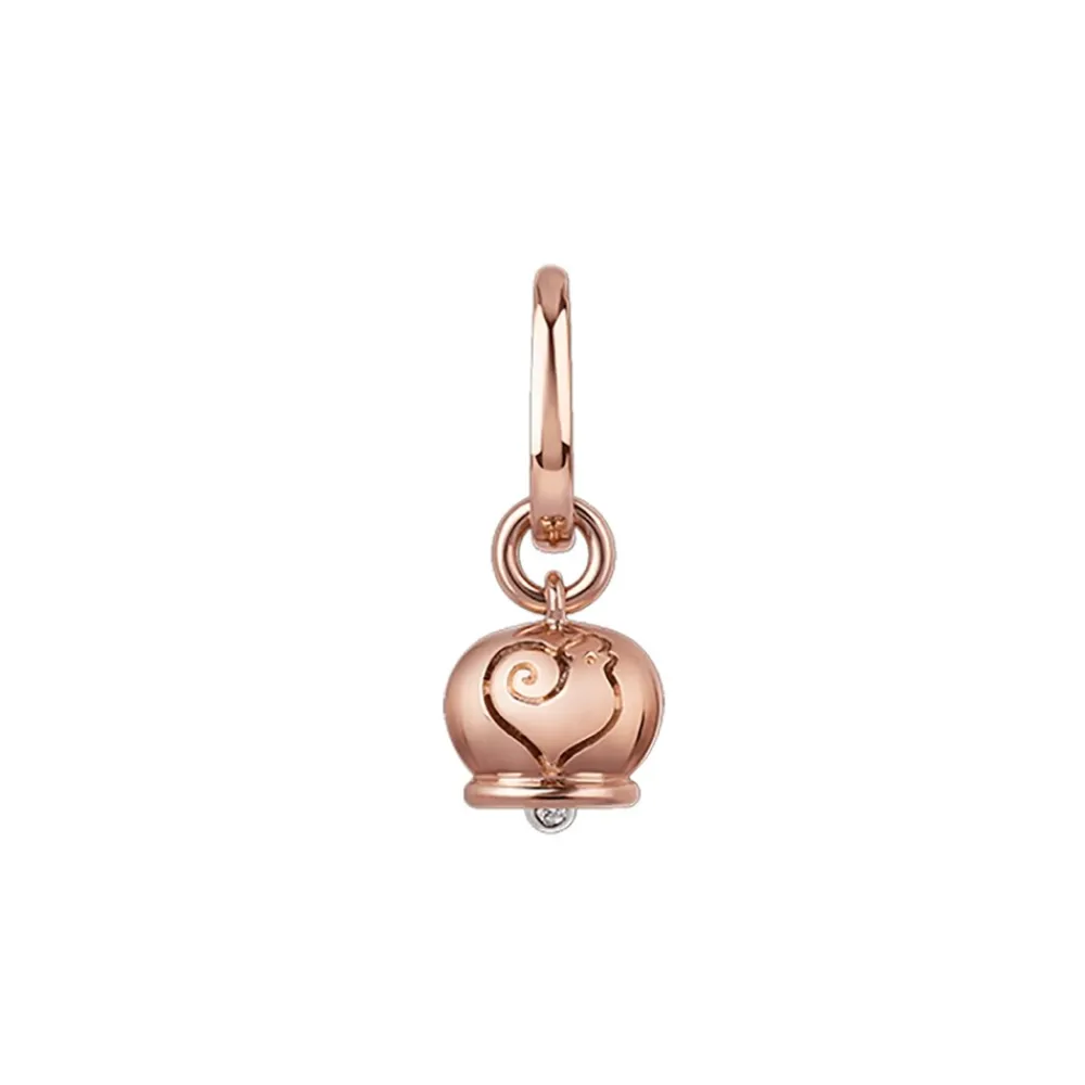 orecchino_chantecler_camp_0-13.webp CHANTECLER Orecchino campanella micro in oro rosa e un diamante ref. 36583