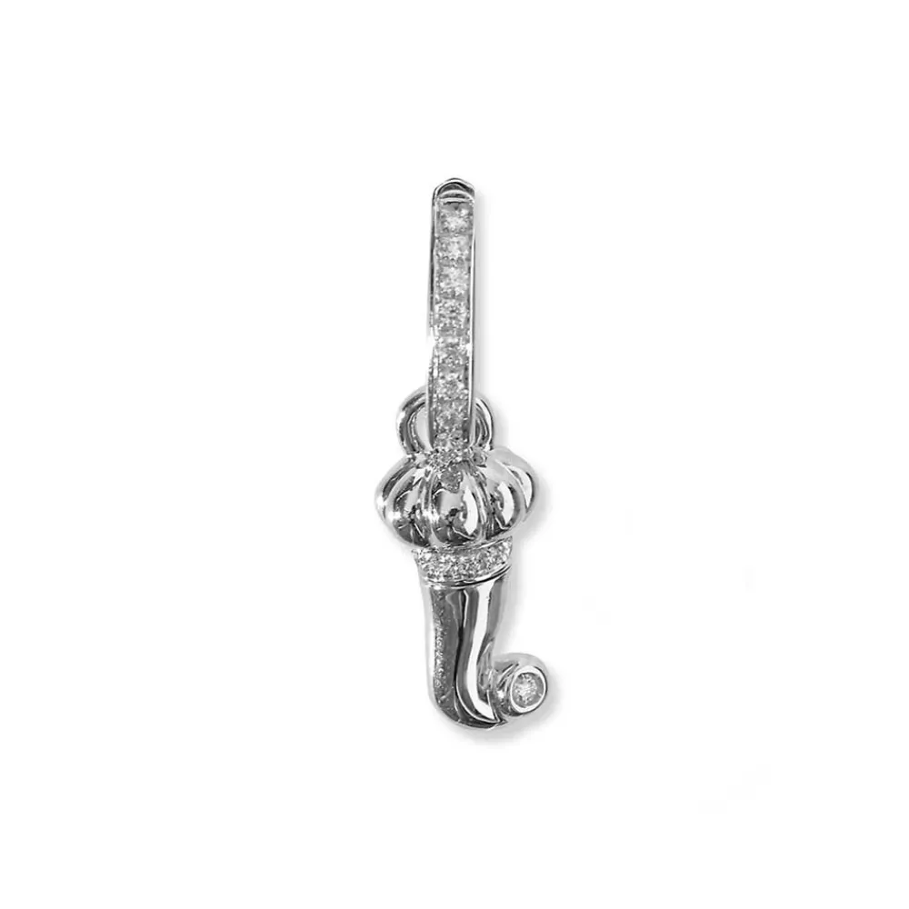 orecchino_chantecler_corn_0.webp CHANTECLER Orecchino corno oro diamanti 21318