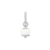 CHANTECLER Orecchino piccolo in oro bianco diamanti e kogolong ref. 32511