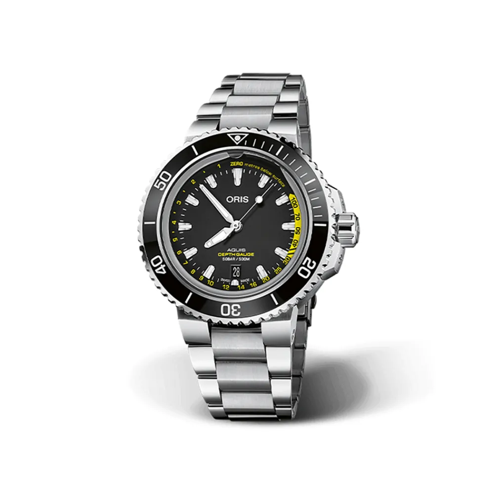 oris_aquis_depth_gauge__m_0.webp ORIS Aquis Depth Gauge 43.5 mm ref. 01 733 7755 4154-Set MB