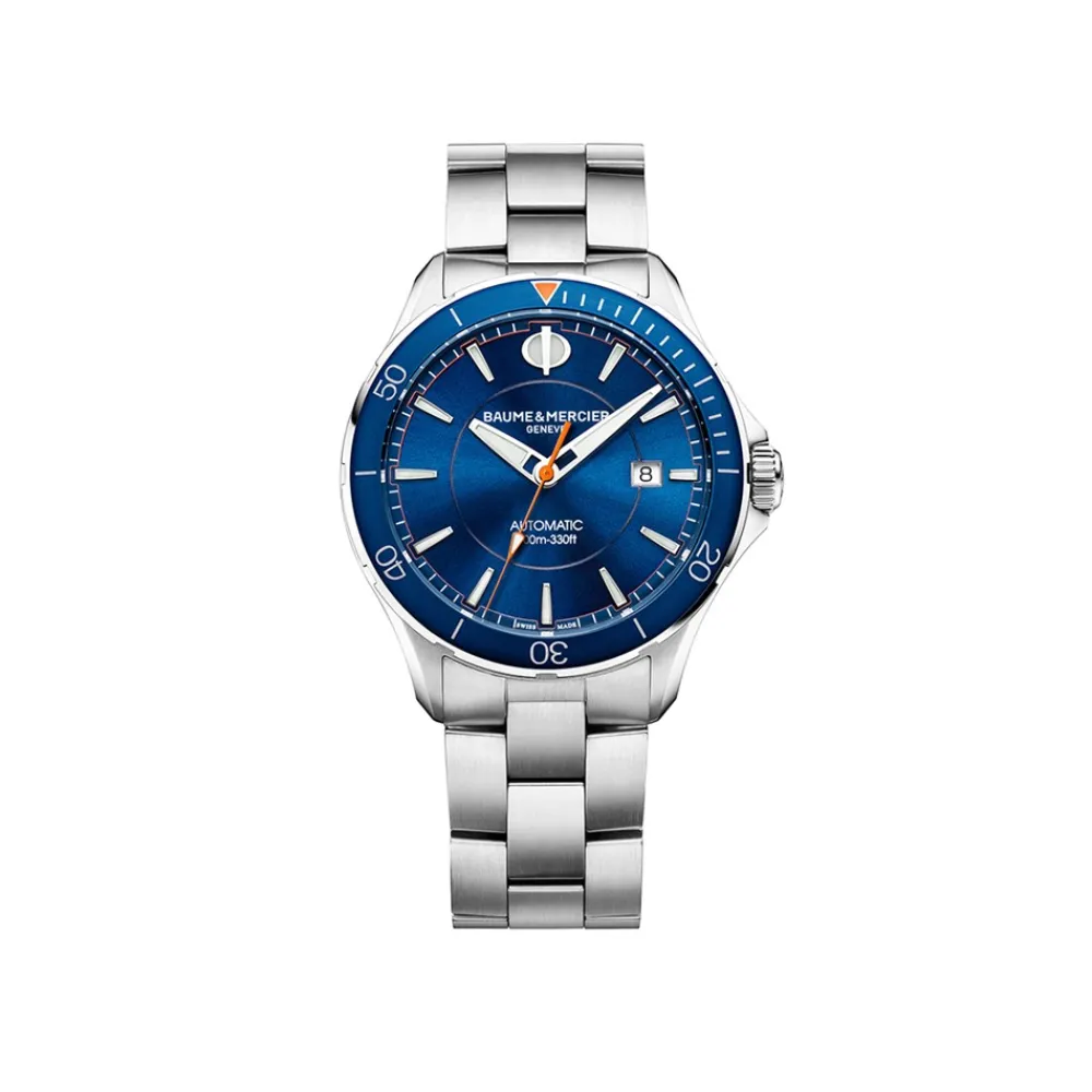 orologio_clifton_club_in__0-2.webp BAUME-MERCIER Orologio Clifton Club in acciaio con cinturino in pelle.Uomo, automatico, cassa rotonda, 42 mm.