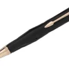MONTBLANC PENNA A SFERA IN RESINA PREGIATA NERA OPACA WRITERS EDITION ref. 117878