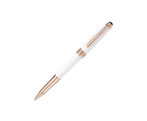 MONTBLANC PENNA ROLLER IN RESINA PREGIATA BIANCA MEISTERSTÜCK ref. 113324